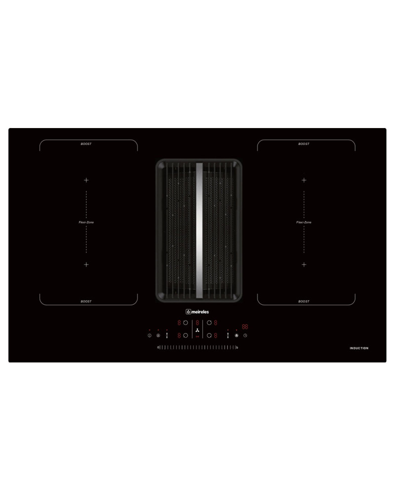 MEIRELES PLACA INDUÇAO 83CM C/ EXAUSTOR 2 ZONAS FLEXIVE