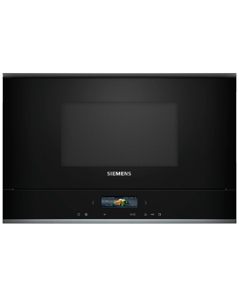 SIEMENS MICROONDAS INTEG 21LT GRILL ABRE DIREITA VIDRO PRETO