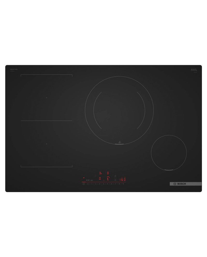 BOSCH PLACA INDUÇAO 80CM 4 ZONAS BISELADO PRETO MATTE