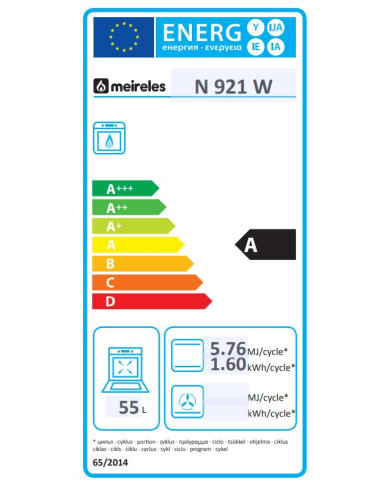 MEIRELES FOGAO BRANCO 5GAS L88xP54,5CM PTA BOTIJA VALV SEG A