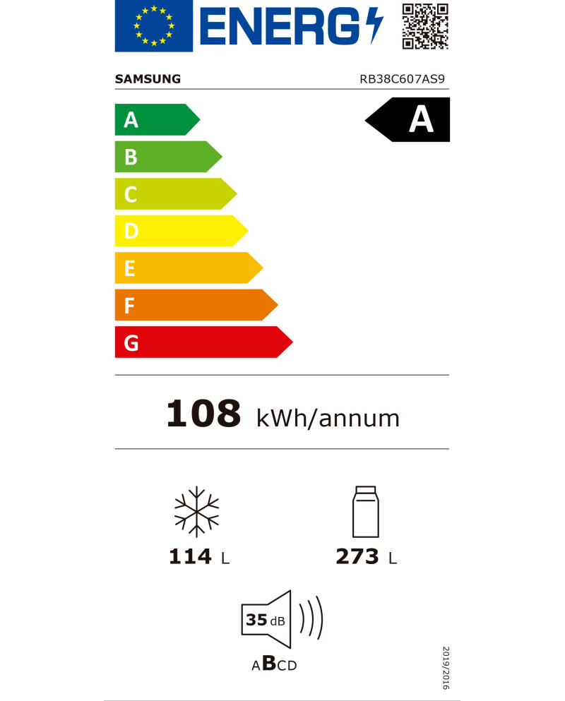 SAMSUNG COMBINADO 2030X595X658MT NF 387LT INOX (A)