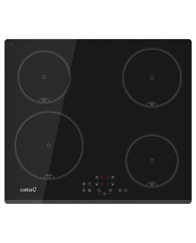 CATA PLACA INDUÇAO 60CMS 4 ZONAS
