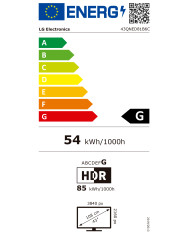LG LED QNED 43" 4K AI SMARTTV WEBOS 3HDMI 1USB (G)