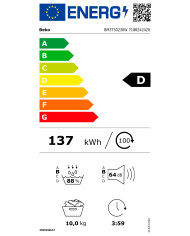 BEKO SECADOR ROUPA 10KG BOMBA CALOR (D)
