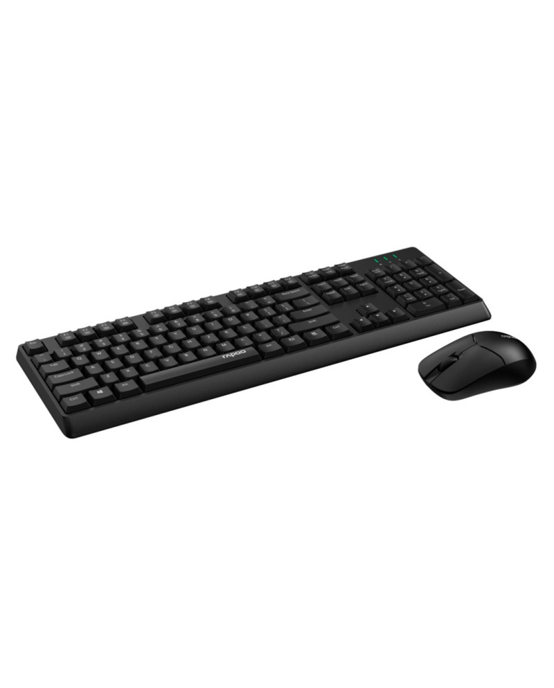 RAPOO TECLADO+RATO X1500 PT LAYOUT BLACK