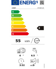 CANDY MAQUINA LOUÇA BALCAO 6TALHERES BRANCA (E)